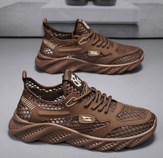 Damen Sportliche Sneakers mit atmungsaktiver Mesh-Oberfläche und rutschfester Sohle EB