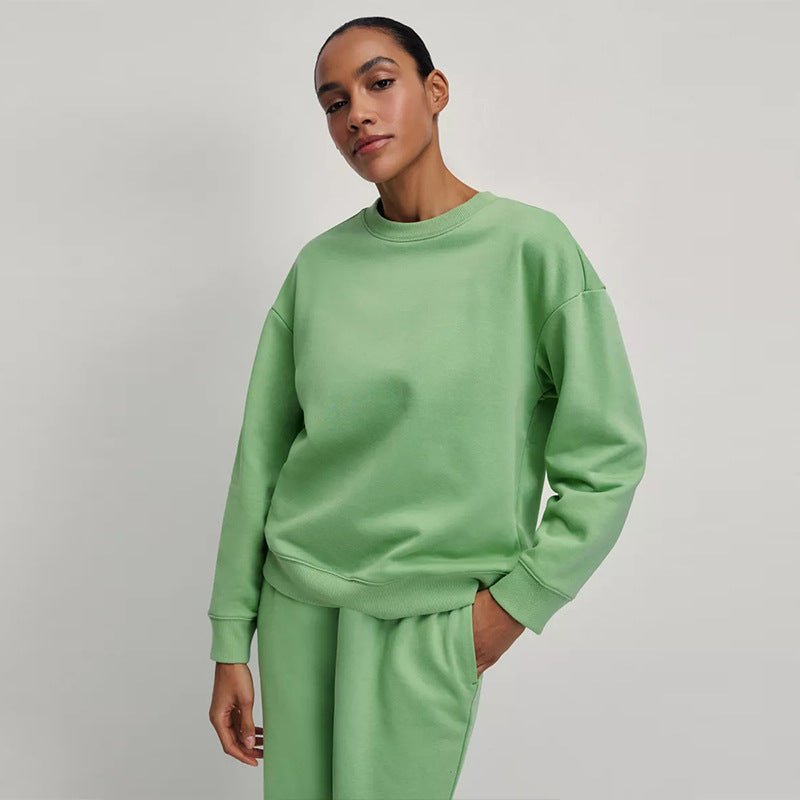 Damen Bequemer Oversized Sweatpullover mit lässigem Schnitt EB