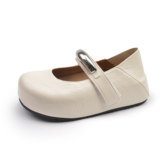Damen Klassische Mary Jane Schuhe mit verstellbarem Riemen EB
