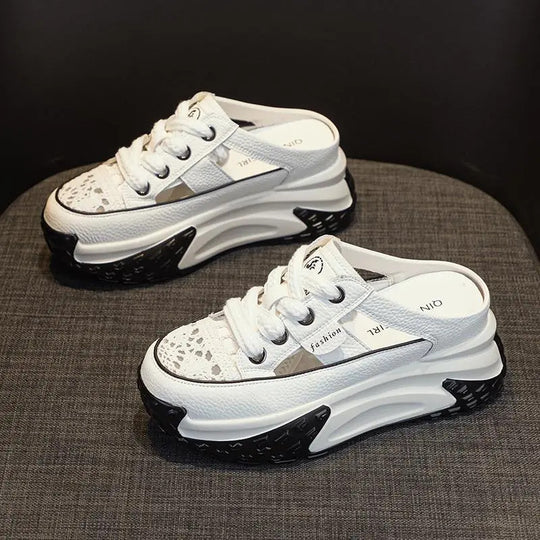 Damen Sportliche Sneaker mit offenen Fersen und rutschfester Sohle EB