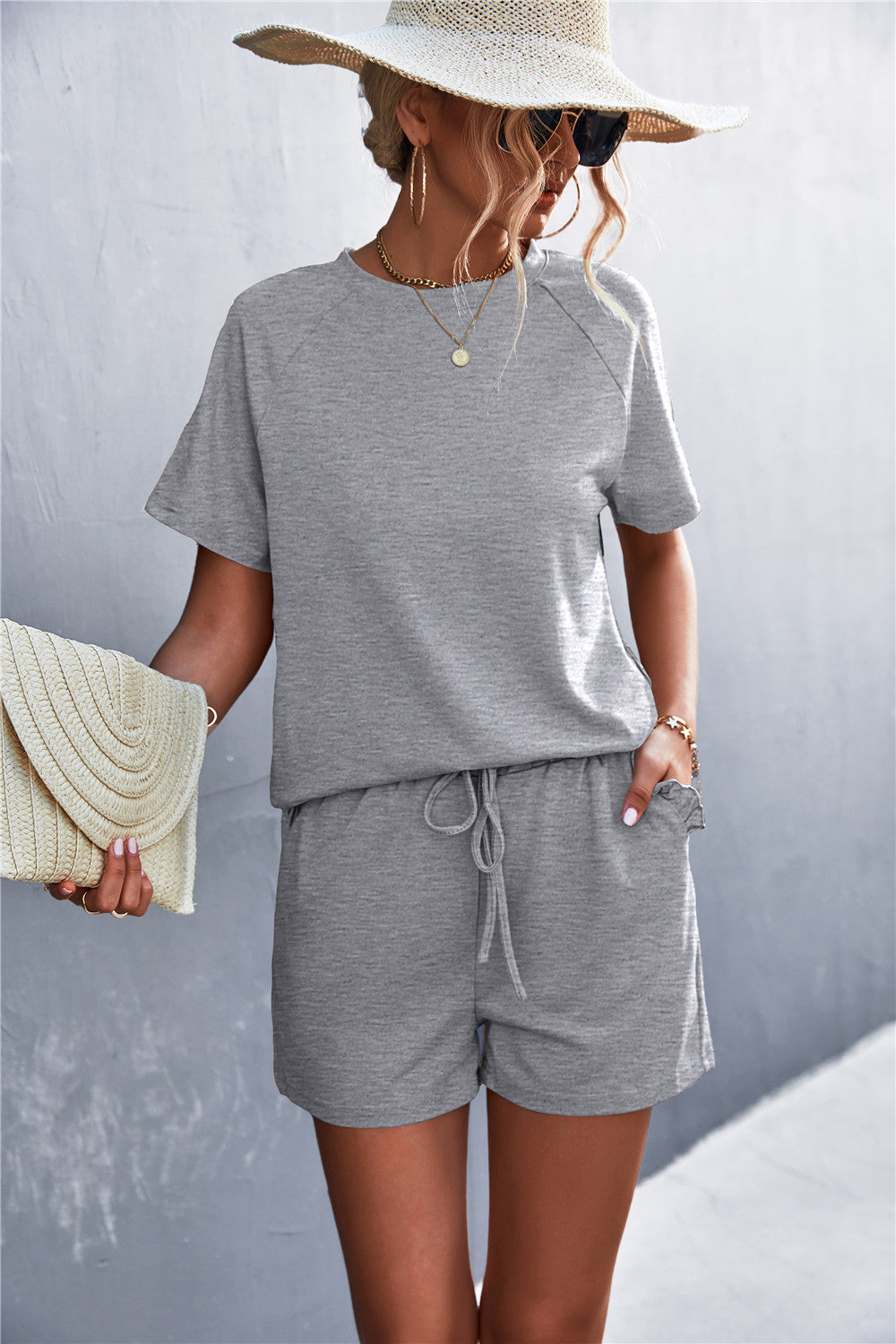 Damen lässiger Kurzsets EB