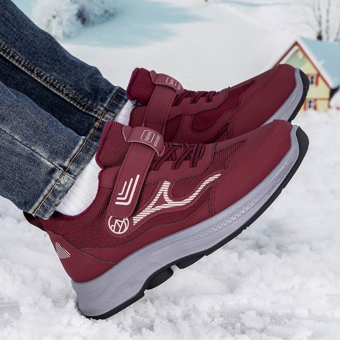 Damen Sportliche Schnür-Sneaker mit integrierter Wärmeisolierung und rutschfester Sohle EB