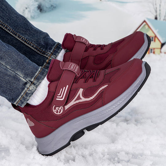 Damen Sportliche Schnür-Sneaker mit integrierter Wärmeisolierung und rutschfester Sohle EB