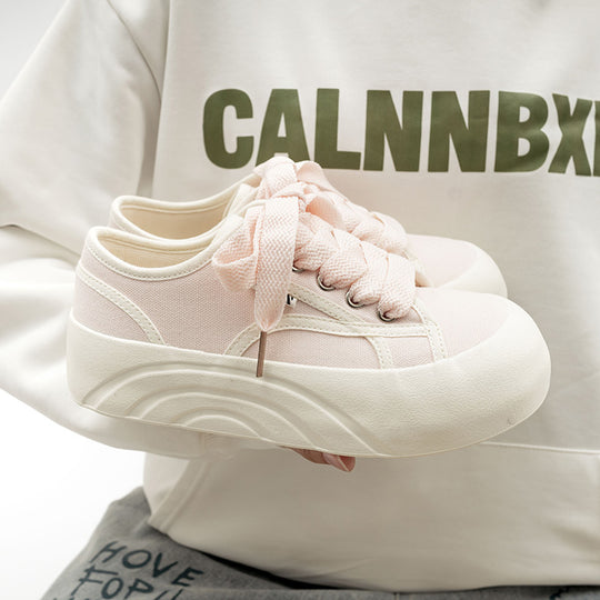 Damen Modische Sneaker mit elastischer Schnürung und komfortabler Sohle EB