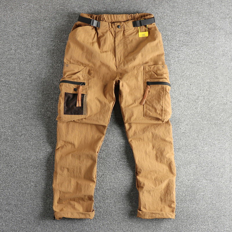 Herren Cargo-Hose mit multifunktionalen Taschen und verstellbarem Bund EB