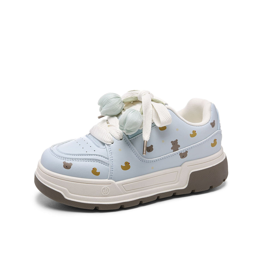 Damen Sneaker mit tierischen Motiven und bequemer Dämpfung EB