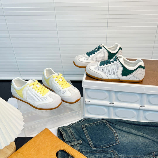 Damen Sportliche Freizeitsneakers mit atmungsaktiver Mesh-Oberfläche und flexibler Sohle EB