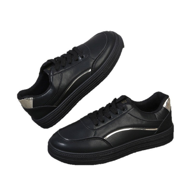 Damen Modische und elegante Sneaker mit metallic Akzenten EB