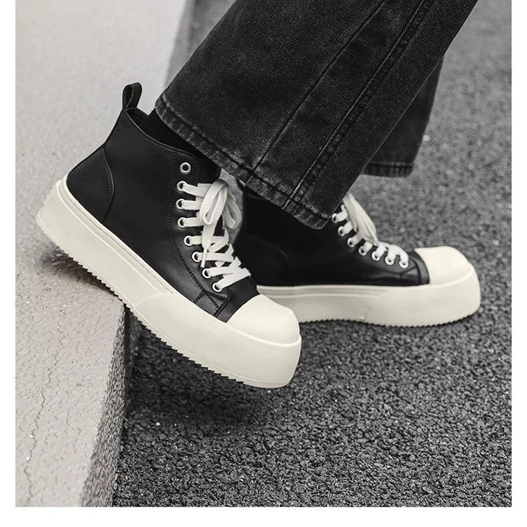 Damen Hochschaft Sneakers mit stylischem Plateau und robustem Obermaterial EB