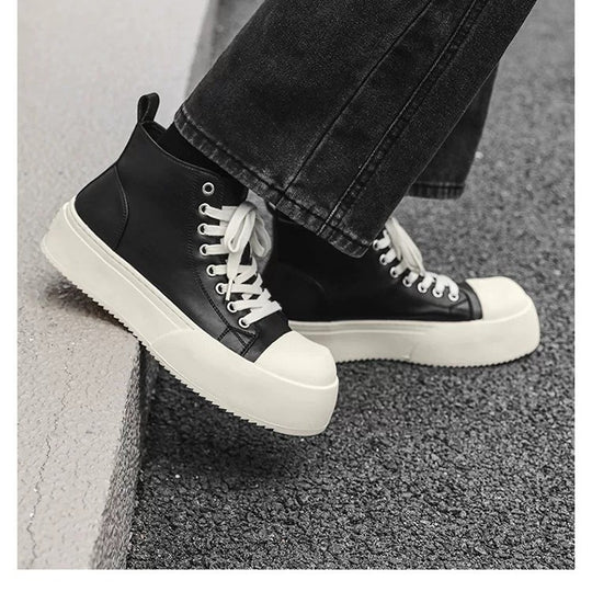 Damen Hochschaft Sneakers mit stylischem Plateau und robustem Obermaterial EB