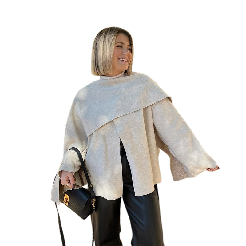 Damen Lockere Oversized-Strickjacke EB