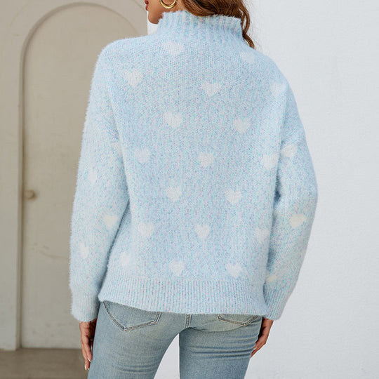 EB | Strickbluse mit Muster Wolle Warm und Modern