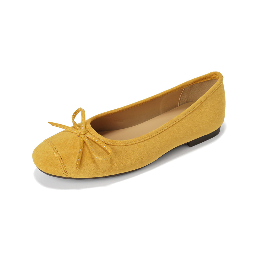Damen Ballerinas mit süßem Schleifendetail EB