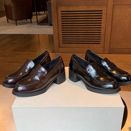 Damen Elegante und bequeme Blockabsatzschuhe EB