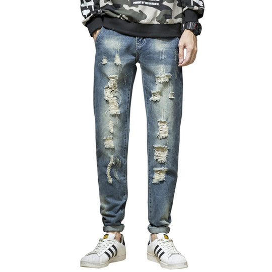 Herren Ripped Denim-Jeans im lässigen Urban-Style EB
