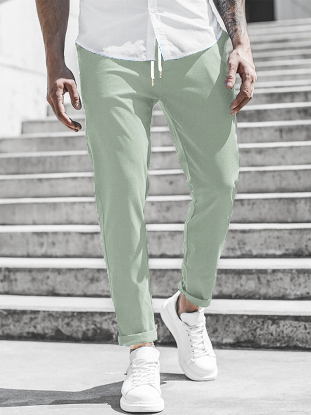 EB Herren Freizeithose mit Kordelzug und Seitentaschen