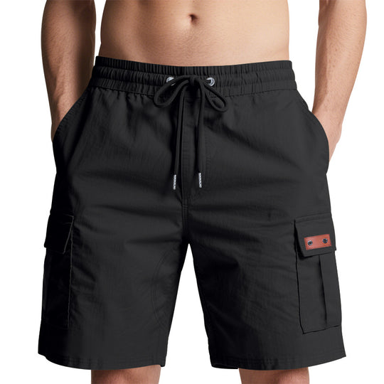 Herren Cargo-Shorts mit elastischem Bund und praktischen Taschen EB