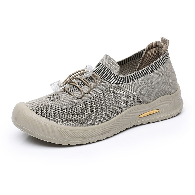 Damen Sportliche Freizeitschuhe mit elastischem Schnürsystem und rutschfester Sohle EB