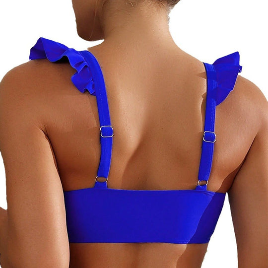 Damen Bikinioberteil mit eleganten Rüschendetails EB