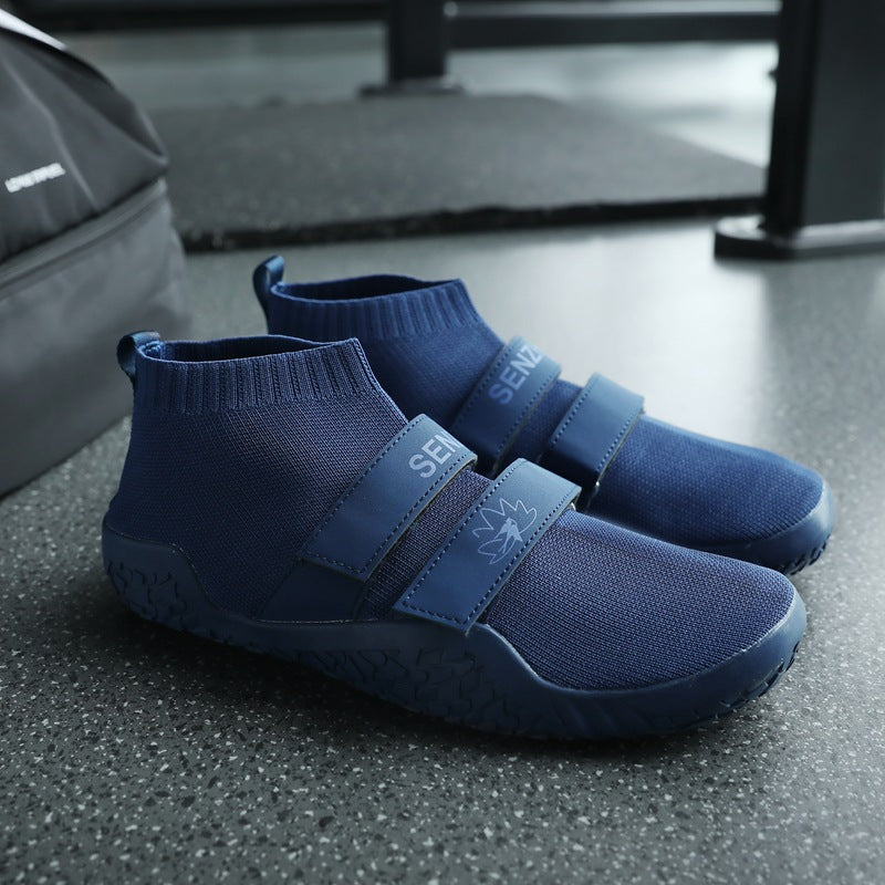 Damen Sportliche Aquaschuhe mit elastischem Klettverschluss und rutschfester Sohle EB