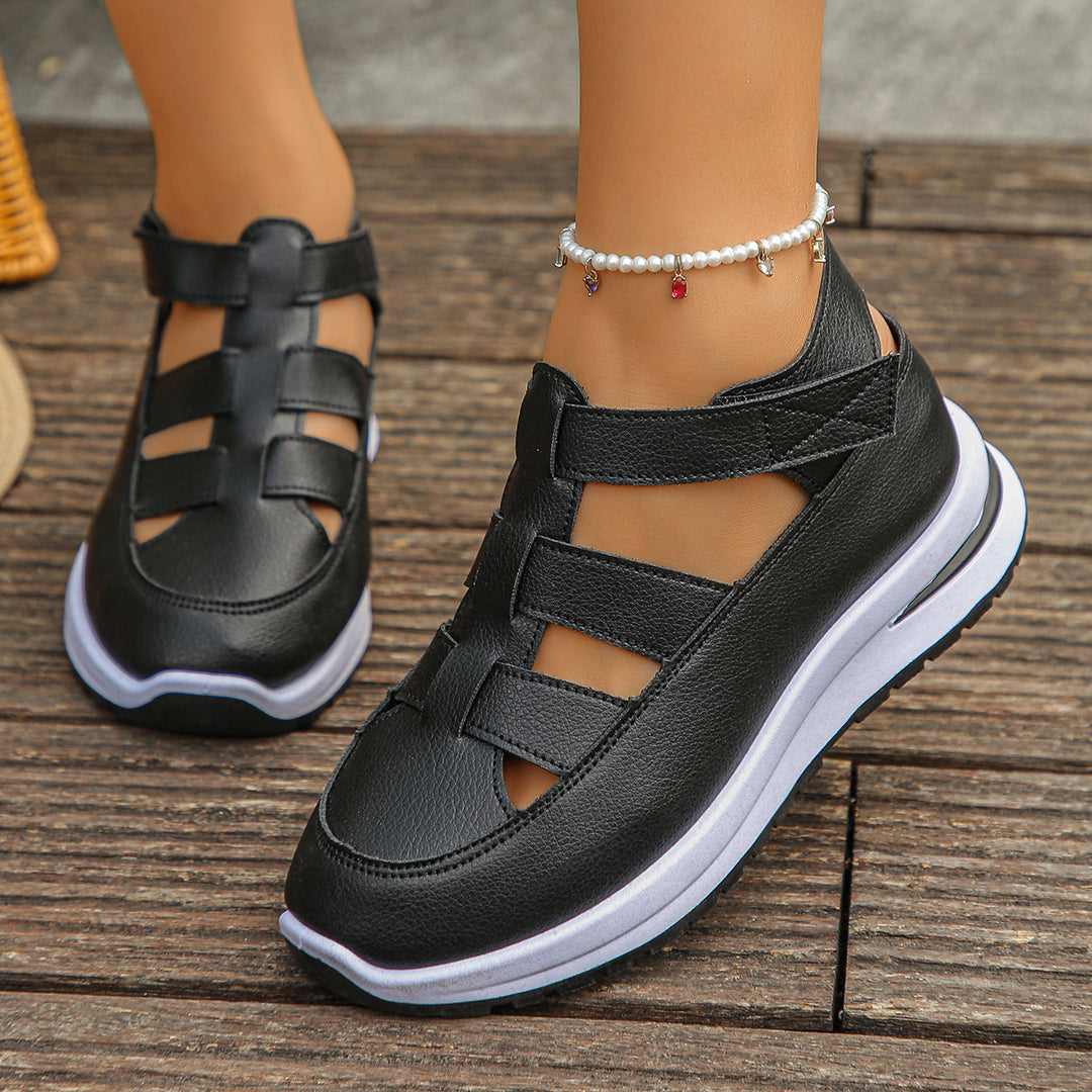 Damen bequeme Sport-Sandalen mit elastischen Riemen EB
