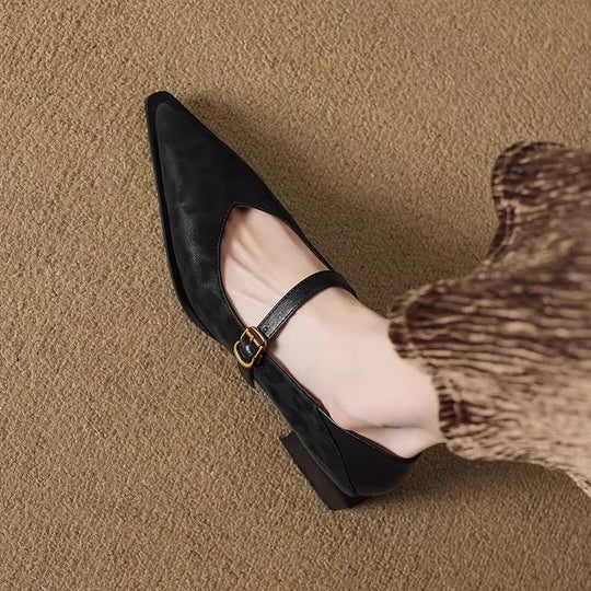 Damen elegante Pumps mit modischem Riemchen und klassischem Schnitt EB