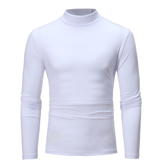 Herren Rollkragenpullover mit enger Passform und edel strukturiertem Material EB