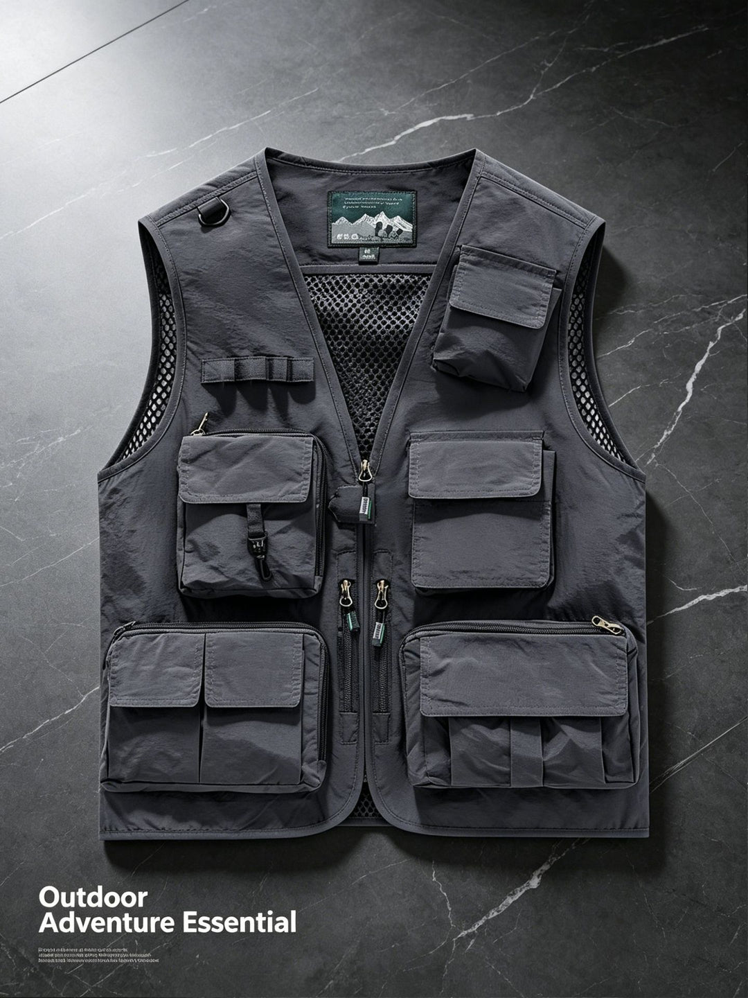 Unisex nan multifunktionale Outdoorweste mit zahlreichen Taschen und Netzfutter EB