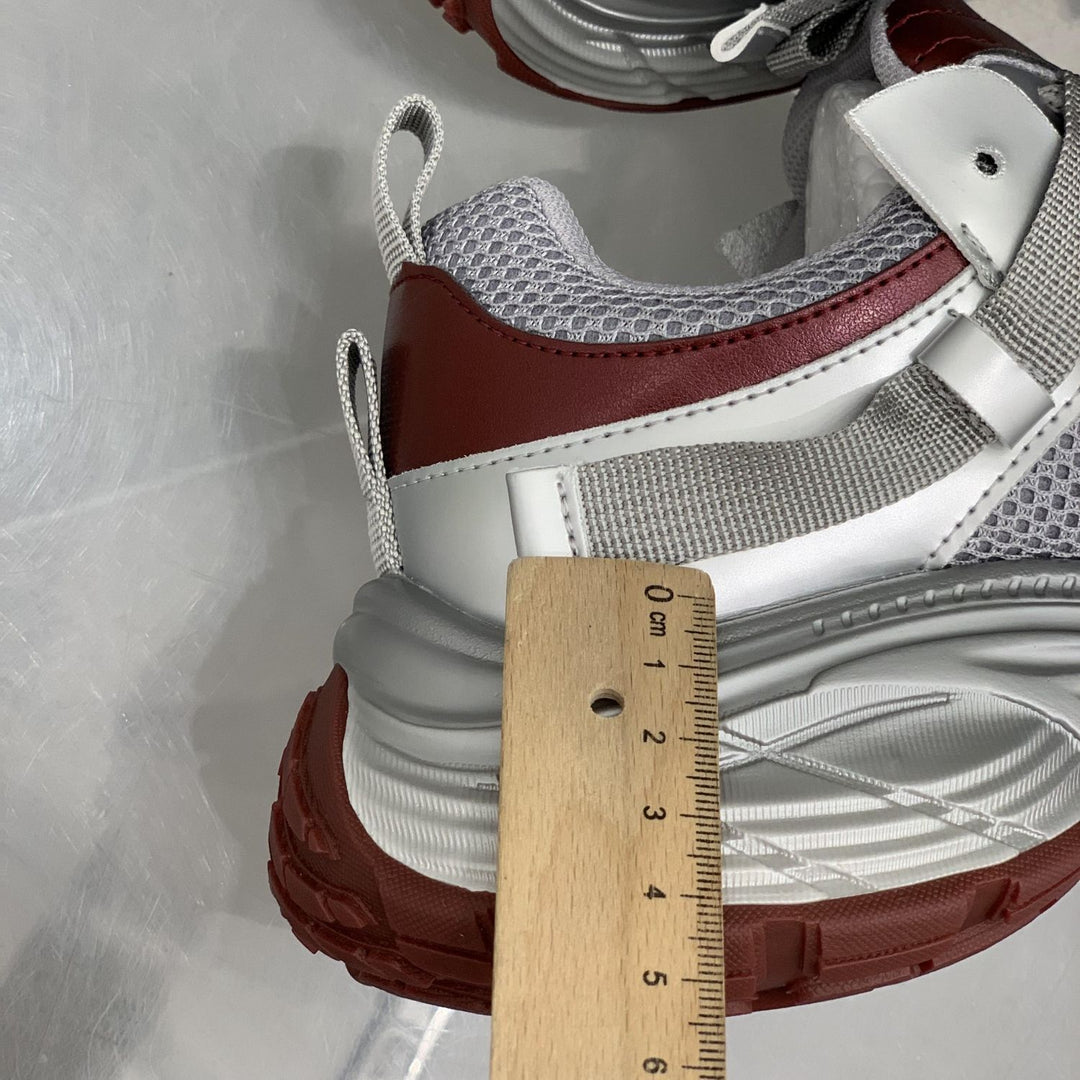 Damen Futuristische Wedge-Chunky-Sneaker mit Mesh‑Einsätzen und verstärkter Profilsohle EB