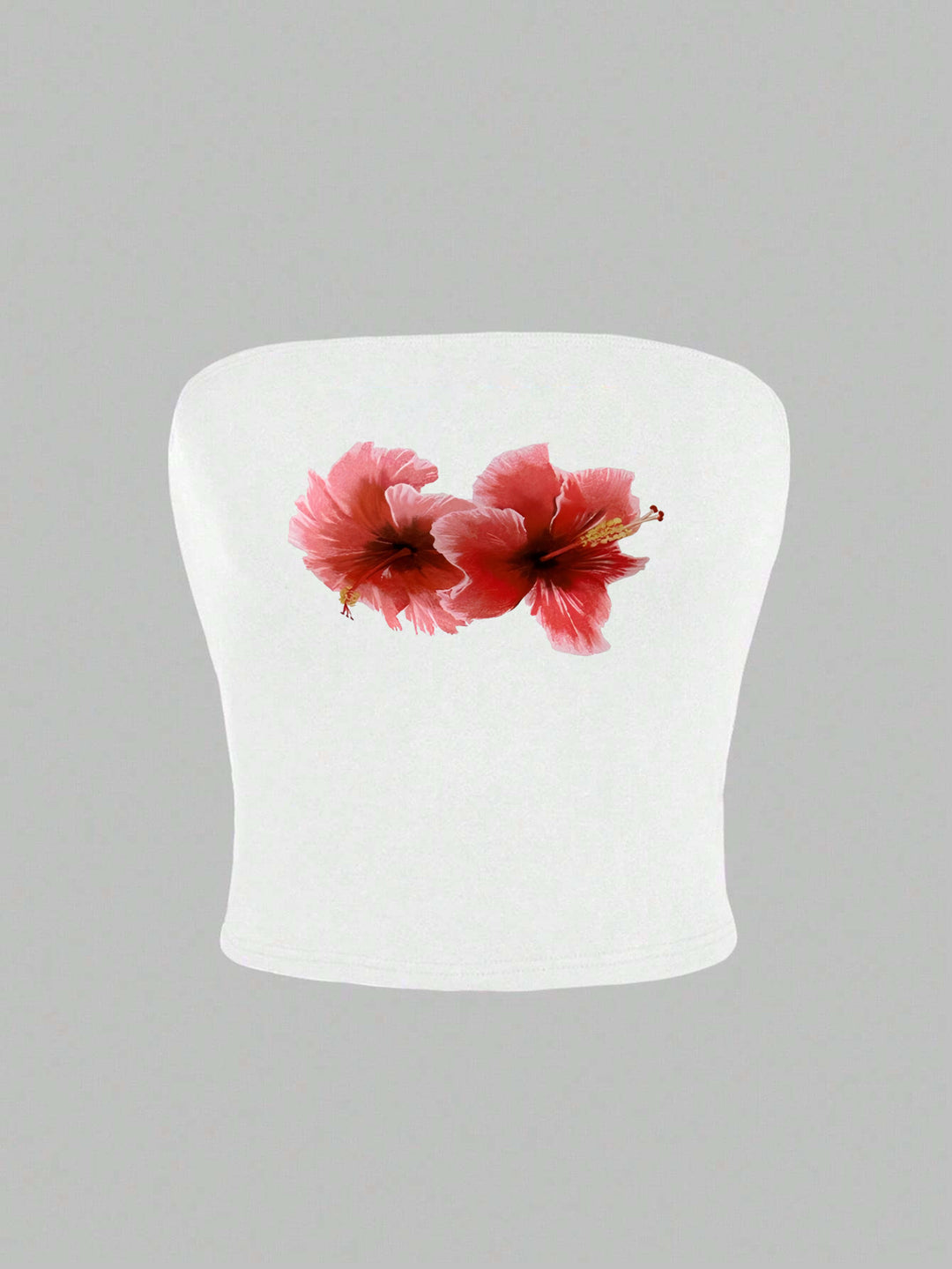 Damen Bandeau-Top mit fröhlichem Gespenster-Motiv EB