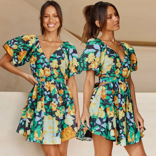 Damen Blumenkleid EB