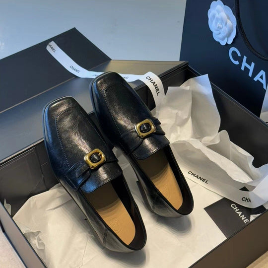 Damen Elegante Businessslipper mit dekorativem Schnallenverschluss EB
