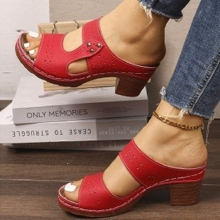 Damen Komfortable und atmungsaktive Sandalen mit offenem Schnitt EB