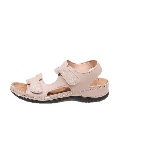 Damen Komfortable Klett-Sandalen mit anatomischer Fußbettgestaltung EB