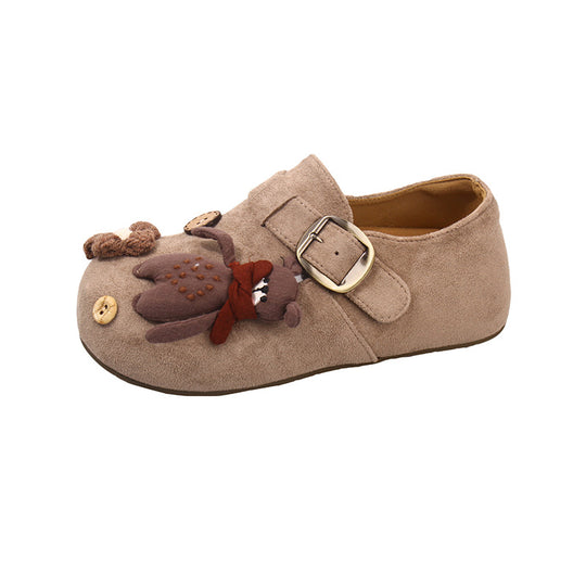 Damen Plüschige Clogs mit verspieltem Tierdesign EB