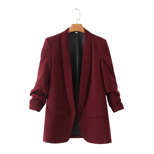 Damen Moderner Blazer mit eleganter Schnittführung und praktischen Taschen EB