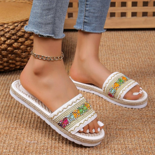 Damen Decorative Slipper EB