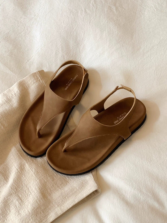 Damen Zehentrenner-Sandalen mit ergonomischem Fußbett und stilvollem Design EB