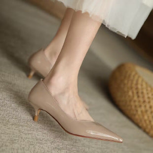 Damen elegante Slingback-Pumps mit spitzem Zehenbereich EB