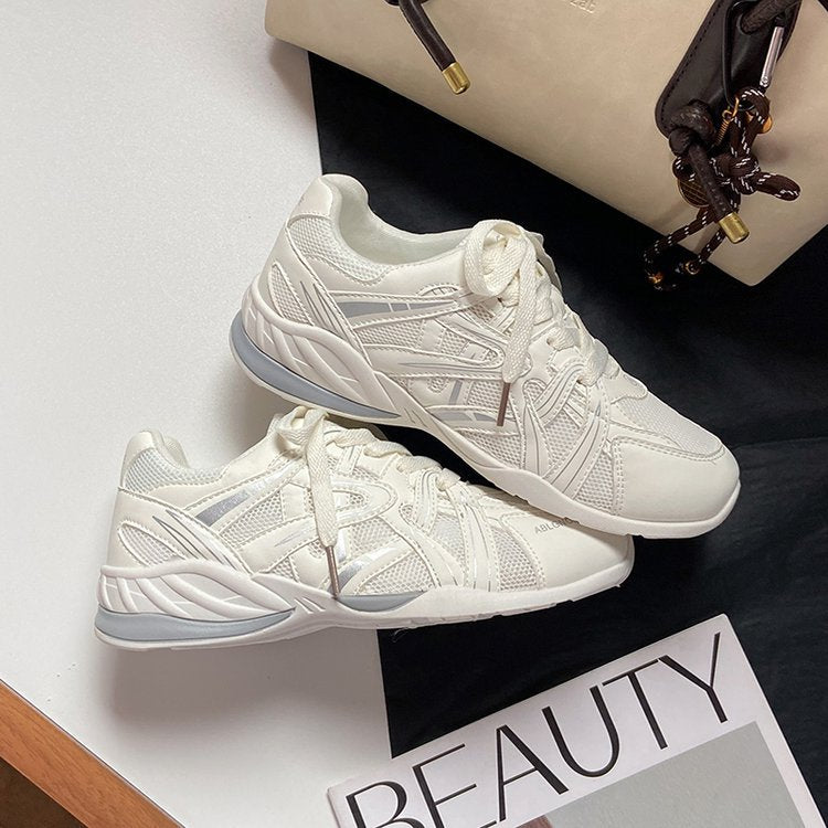 Damen Sportliche Sneakers mit atmungsaktiver Mesh-Oberfläche und ergonomischer Sohle EB