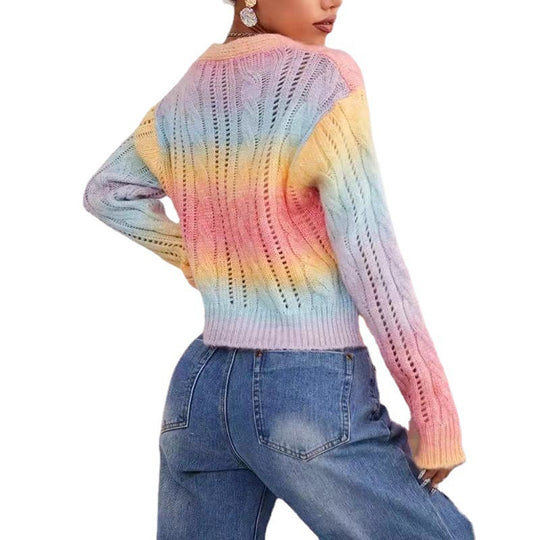 Damen kuschelige Strickjacke mit voluminösen Ärmeln und einzigartigem Zopfmuster EB