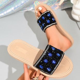 Damen Glitzernde Riemchen-Sandalen EB