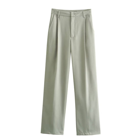 Damen Weite Tuchhose mit eleganter Bundfalte EB