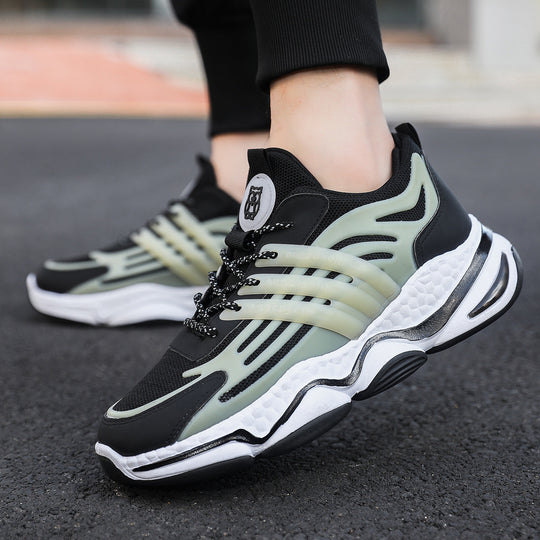 Damen Sportliche Sneakers mit atmungsaktiver Oberflächenstruktur EB
