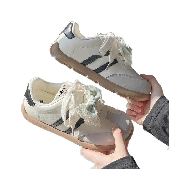 Damen Verspielte Sneakers mit innovativem Schleifendetail und atmungsaktiver Konstruktion EB
