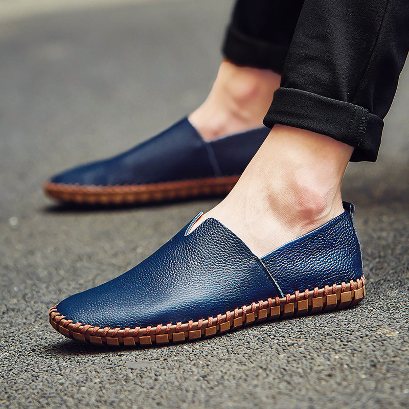 Damen Mokassins im klassischen Design aus hochwertigem Leder EB