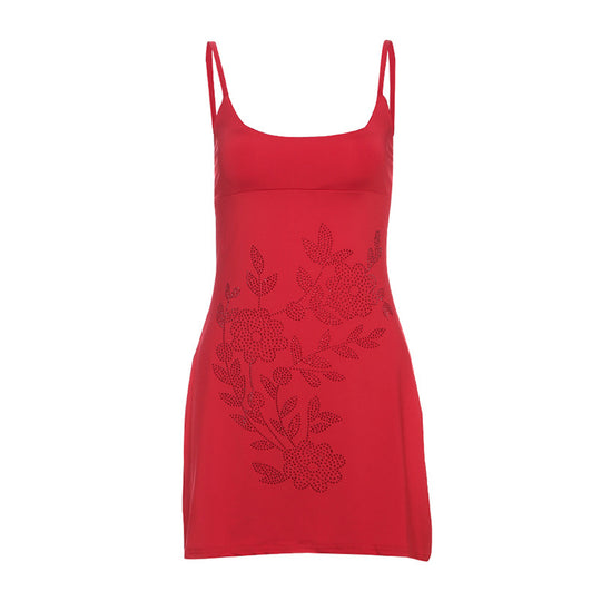 Damen Sommerkleid mit eleganter Blumenapplikation EB