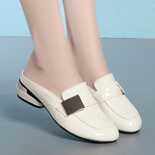 Damen Pantolette mit elegantem Schnallen-Detail und moderner Sohle EB