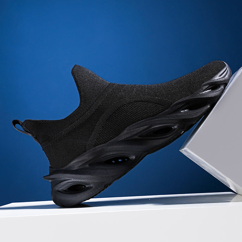 Damen High-Performance Laufschuhe mit elastischem Strick-Obermaterial und innovativer Sohlenkonstruktion EB
