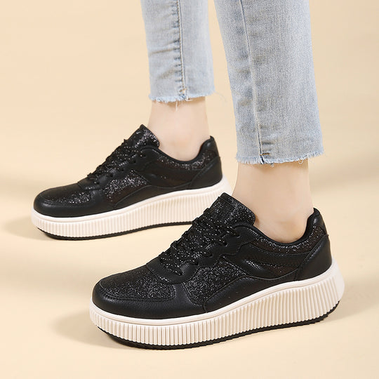 Damen Sneaker mit strukturiertem Obermaterial und dämpfender Sohle EB